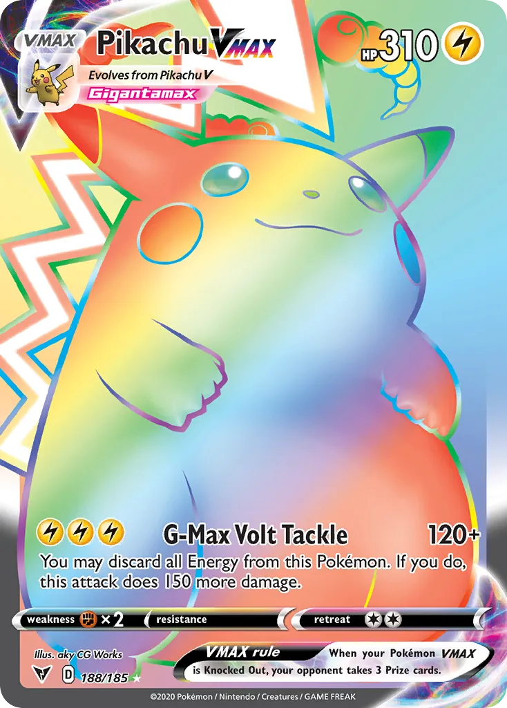 Pikachu VMAX #188 card image