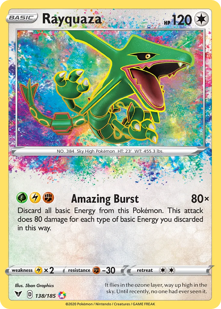 Rayquaza #138 card image