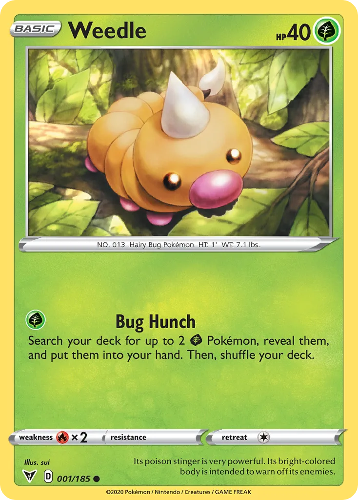 Weedle card image