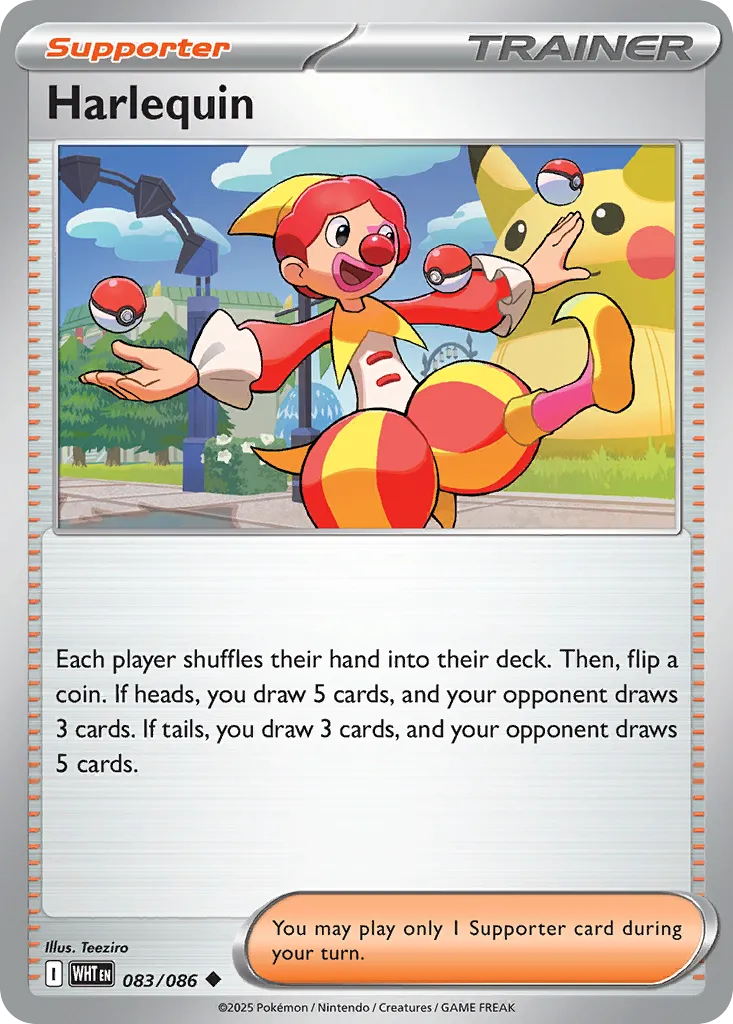 Harlequin card image