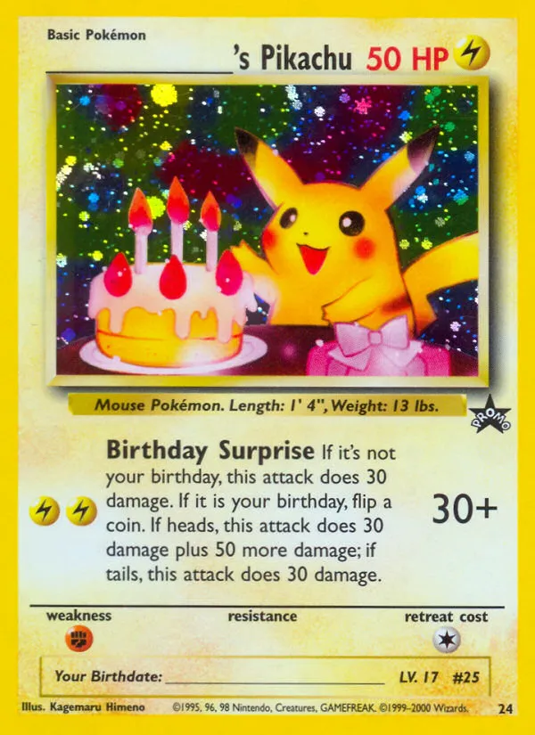 _____'s Pikachu #24 card image