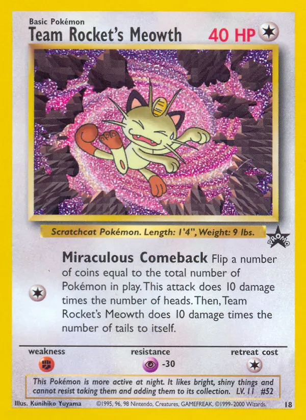 Team Rocket's Meowth card image