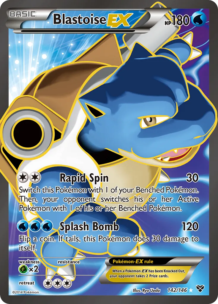 Blastoise-EX #142 card image
