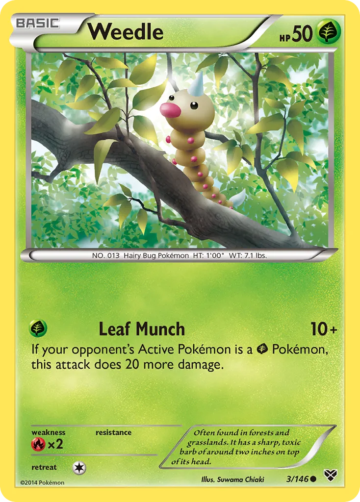 Weedle card image